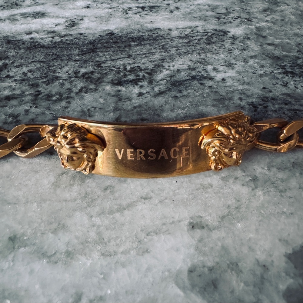 Versace Gold ID Bracelet